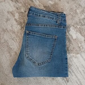 Cotton On Mid Grazer Skinny Distressed Cropped Ankle Jeans